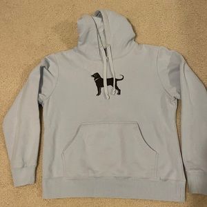 Black Dog Baby Blue Hoodie